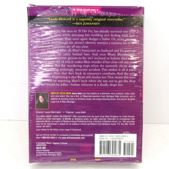 Brilliance Audio on Compact Disc Linda Howard Drop Dead Gorgeous A Novel - Picture 5 of 7